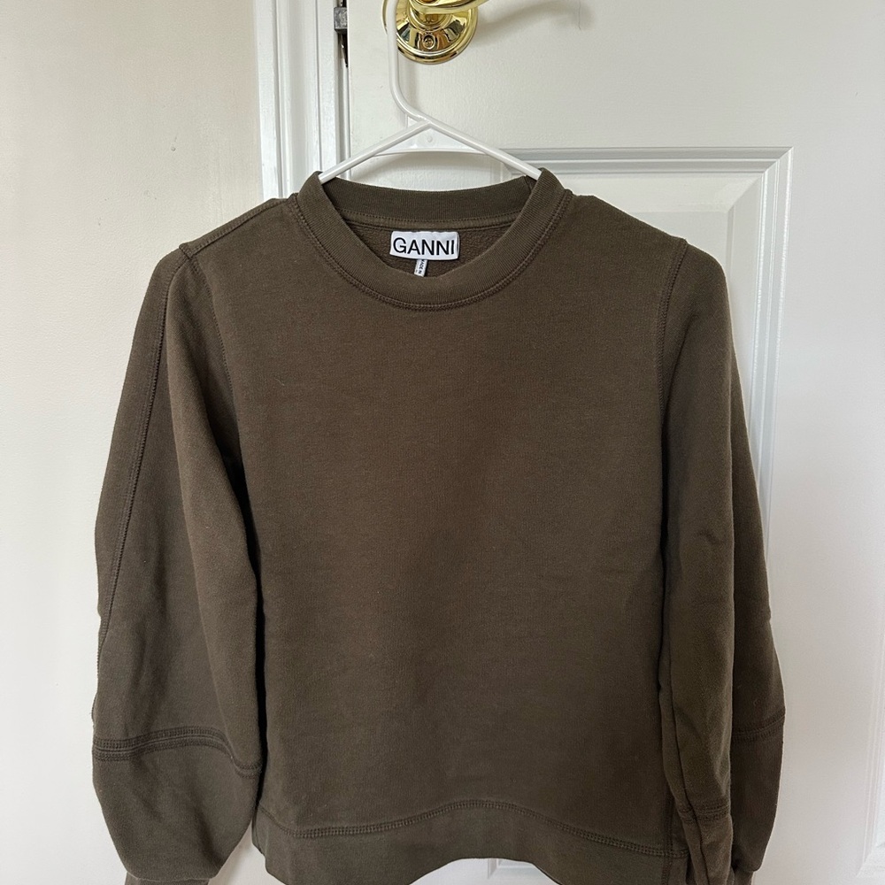 GANNI Isoli Bell Sleeve Sweatshirt